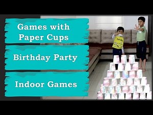 2 Paper cup games for Kids | Party game | Indoor Games for Kids | Minute to win
