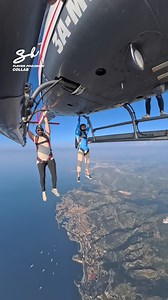 Dangling From A Helicopter! 🫣 #helicopter #parachute #aircraft | Supercar Blondie