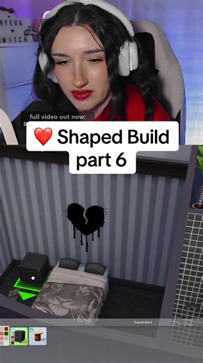 Decorating the inside of our heart shaped house in the sims 4 #thesims4 #lovestruck #eacreatornetwork