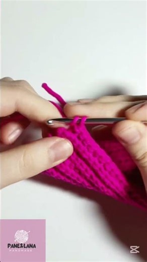 Crochet Brioche Stitch with a knitted effect✨Croche Brioche Stitch Tutorial🧶 #crochet