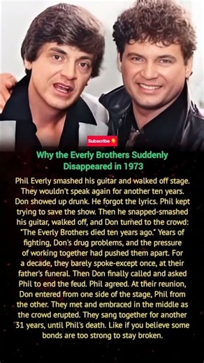 The Everly Brothers’ 10-Year Feud Ended With an Emotional Reunion