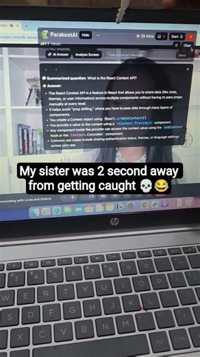 not ai carrying my job interview 😂...... #parakeetaipartner #ai #chatgpt #workfromhome