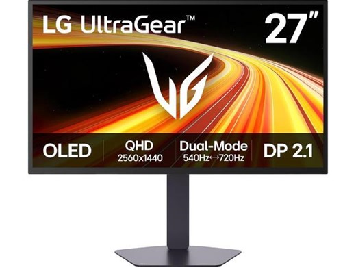 LG UltraGear 27 inch Dual mode QHD 2K 1440P 540Hz Full HD 720Hz FreeSync Premium Pro & G-Sync Compatible USB-C Built-in Speaker OLED Gaming Computer Monitor w Height Adjustable, Swivel, Pivot Stand - Newegg.com