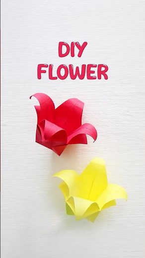 Easy DIY Flower 🌸 | Simple Paper Flower Tutorial | Cute Handmade Craft #Shorts