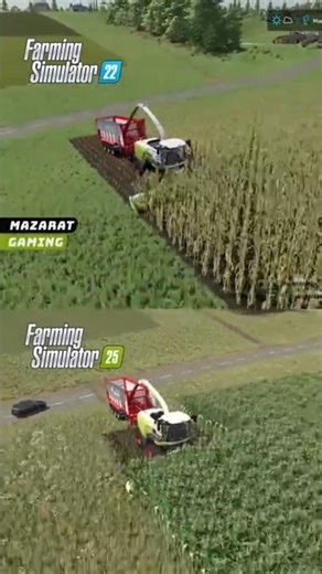 FS22 🆚 FS25 | 🌽 Corn Silage Harvest 🚜💨