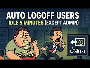 Auto Logoff RDP Idle Users in 5 Minutes (Except Admin) — EXE Tool