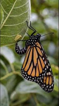 La metamorfosis real de la mariposa monarca 🦋 | De huevo a adulto