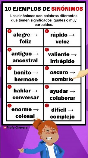 10 Examples of Synonyms