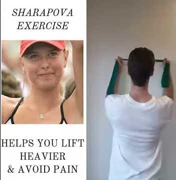 Sharapova Rotator Cuff Shoulder Exercise