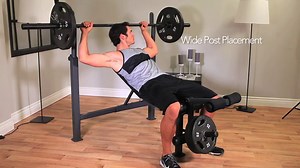 Watch Marcy Competitor Adjustable Olympic Weight Bench with Leg Developer for Weight Lifting and Strength on Amazon Live