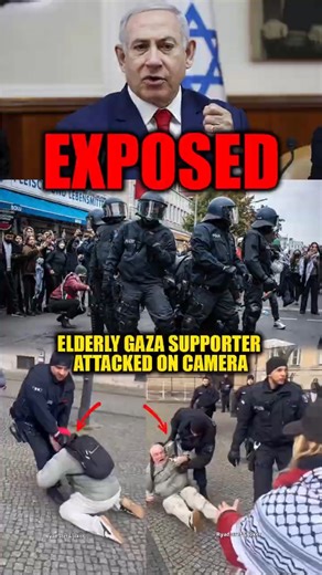 Shocking Berlin Footage: Police Assault Elderly Man at Gaza Protest