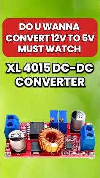 XL4015E1 DC-DC Buck Converter Module, for easy dc voltage conversion in English #shortsfeed #diy