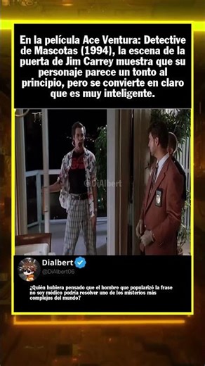 En la película Ace Ventura Detective de Mascotas (1994), la escena de la puerta ... #Shorts