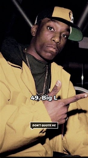Top 50 Emcees of All Time: #49 Big L - Gone too soon, the legendary Harlem rapper was known for his crazy freestyles and punchlines #top50 #emcee #rap #dontquoteme | Drect Williams