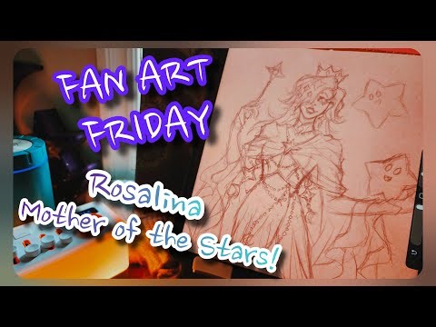 Drawing Rosalina in High Fantasy Style - Fan Art Friday (Part 1)