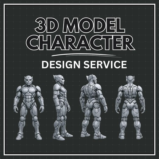Custom 3D Character Model , Ultra Detailed Miniature STL for 3D Printing Game and Animation Ready Exclusive Design , Hire a Designer - Etsy