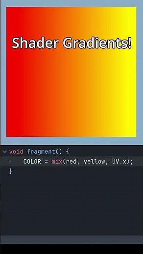 How to make a gradient shader in Godot 4.4