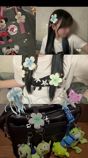 ハイビスカスを使ったハンドメイドヘアクリップ