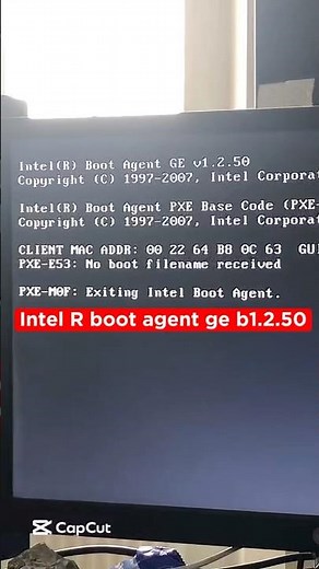 Intel R Boot Agent | How to Fix Intel Boot Agent | Intel PXE Boot Error | Boot Device Not Found
