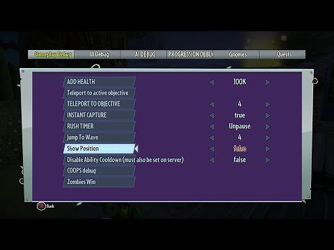 pvzgw2 secret developer menu??