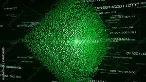 4K cube in the Computing Core with Interchanging Information Streams.The Matrix style binary code;Block chain network;Distributed register technology;Various Clusters of Connections Loading.
