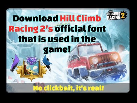 Download the official Hill Climb Racing 2's font that is used in the game | Hill Climb Racing 2