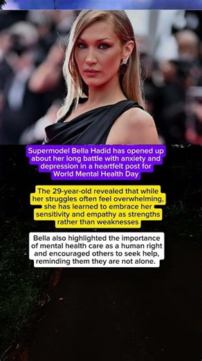 Bella Hadid Opens Up About Her Struggles with Anxiety and Depression #bellahadid #news