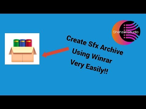 How To Create SFX Archive Using WinRAR 2020.