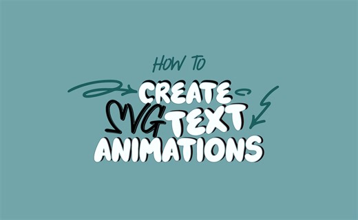 How to create SVG text animations