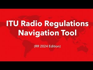 Radio Regulations Navigation Tool 2025