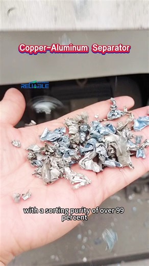 This separator can be used to separate copper-aluminum mixtures. #sortingmachine #copperaluminum radiators #heatsink #metalrecycling | Reliable Eco Machinery