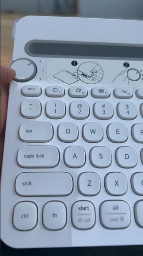 Logitech K480 Wireless Multi-Device Keyboard for Windows Apple iOS Android Chrome - White - Unboxing