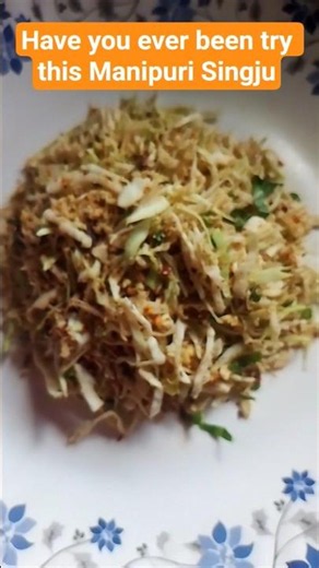 Meitei Singju Recipe | Traditional Manipuri Salad | Easy & Healthy Singju#shorts #manipurifood