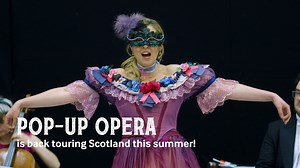Our beloved Pop-up tour is on the road! Travelling to 11 unique venues across Scotland, bringing a grand experience on a miniature scale. Performing A Little Bit of...Die Fledermaus and A Little Bit of… Eugene Onegin - one a sparkling comedy of mistaken identities, the other a stirring tale of first love. Brought to life by an intimate cast and sumptuous illustrations. Find your nearest Pop-up: 📍Edinburgh Park 📍Linlithgow 📍Blantyre 📍Springburn 📍Stornoway 📍Dornoch 📍Strathpeffer 📍Cruden Ba