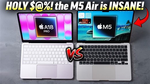 【4K】MacBook Neo vs M5 MacBook Air - 详细对比 | 作者：Max Tech | 机翻中文