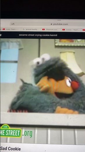 Sesame Street Ernie Cookie Monster Crying