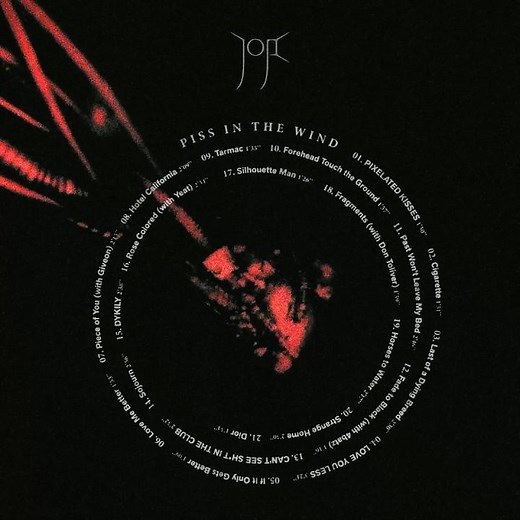 Piss In The Wind tracklist. Album out February 6th.