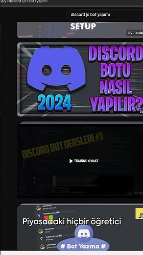 Sıfırdan Discord.js Bot Derslerime Beklerim #discordbotnasılyapılır #discordjs