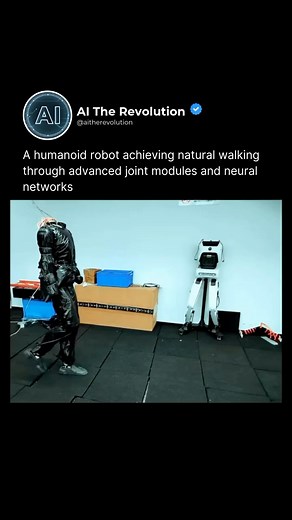 Ai Revolution on Instagram: "EngineAI unveiled SE01, a humanoid robot achieving natural walking through advanced joint modules and neural networks. The robot combines reinforcement and imitation learning to produce stable, fast gaits that break from traditional robotic movements. (🎥: Engineai Robot on YouTube)"
