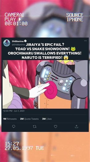 Jiraiya’s Epic Fail? Toad vs Snake Showdown! #flipbook