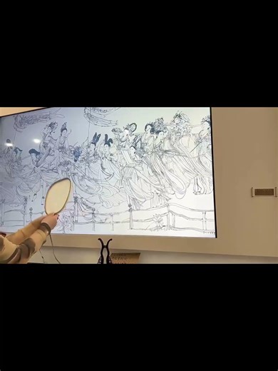 Interactive Art Installation | Ancient Chinese Painting Comes Alive with Fan Interaction