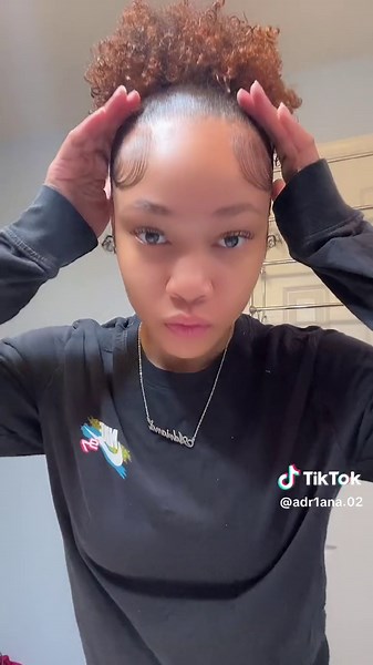 Slick Back Curly Ponytail Tutorial