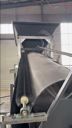 Test run of drum sand screening machine before leaving factory
