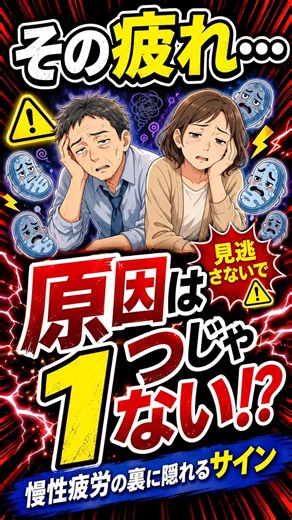 【その疲れ…原因は14個！？】慢性疲労が突きつける見過ごせない理由】