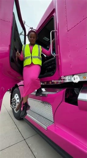 Stylish Pink Fitted Long Dress: Perfect Fit while Driving on the Highway #safetyfirst