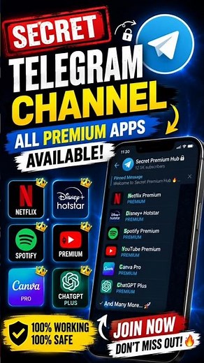 Secret Telegram Channels You Need to Join 🤫 | #shorts #telegram #editing #capcut