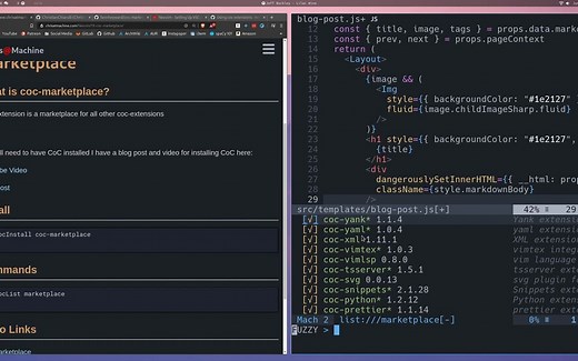 Neovim 教程 - 了解CoC Marketplace的扩展功能