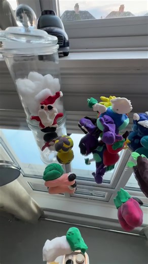 The wonders of air dry modelling clay and being a grandparent #airdryclay #modellingclay #childcrafts #christmas #stickingfiller
