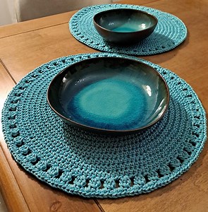 Schema Sottopiatto Uncinetto [formato PDF, in Inglese E Italiano][per Principianti][placemat PDF Crochet Pattern][beginner-friendly] - Etsy