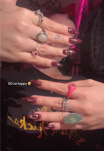 Whimsical Goth Nails Inspired by Stevie Nicks